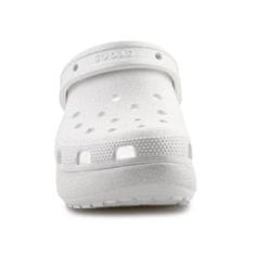 Crocs Dreváky biela 41 EU Classic Platform Glitter Clog W Chalk