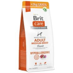 Brit Care Dog Hypoallergenic Adult Medium Breed Lamb 12 + 2 kg