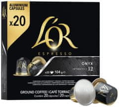 L'Or Espresso Onyx 20 hliníkových kapsulí kompatibilných s kávovary Nespresso®*