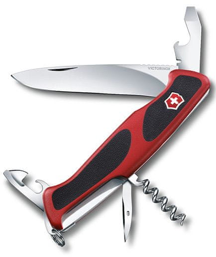 Victorinox 0.9553.C RangerGrip 68 multifunkčný nôž 130 mm, červeno-čierna, 11 funkcií