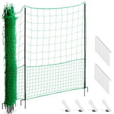 shumee Sieťový koterec chovný bezpečnostný plot pre hydinové sliepky 1,25 x 25 m