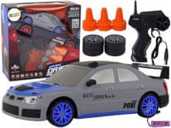 shumee Diaľkovo ovládané športové auto R/C 1:24 sivé vymeniteľné kolesá