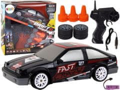 shumee Diaľkovo ovládané športové auto R/C 1:24 čierne vymeniteľné kolesá