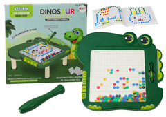 shumee Náučná magnetická tabuľa Dinosaur Pad Puzzle Zelené korálky