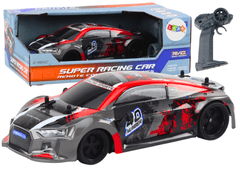 shumee RC auto na diaľkové ovládanie 1:18 Gumové kolesá Drift Red