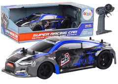 shumee RC auto na diaľkové ovládanie 1:18 Gumové kolesá Drift Blue