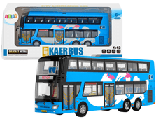 shumee Double Decker Tour Bus 1:42 Metal Light Blue