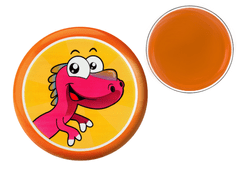 shumee Frisbee lietajúci tanier s dinosaurom pomaranč 20 cm