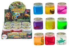 shumee Glutek Slime v krabičke Figúrky zvieratiek 150 g 9 farieb