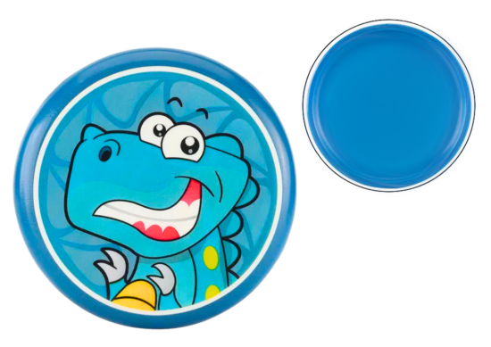 shumee Frisbee lietajúci tanier s modrým dinosaurom 20 cm