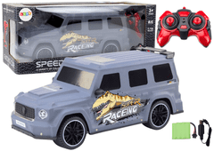 shumee RC auto na diaľkové ovládanie s dinosaurom, mierka 1:10, sivá