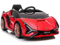 shumee Lamborghini Sian Red auto poháňané batériou