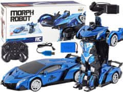 shumee Car-Robot Transformation R/C 1:10 modré ovládanie gestami