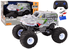 shumee Veľké terénne auto na diaľkové ovládanie 2.4G RC 1:6 dinosaurus