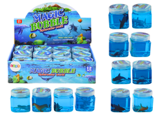 shumee Glutek Slime v krabičke Figúrky zvieratiek 150 g 12 vzorov Modrá