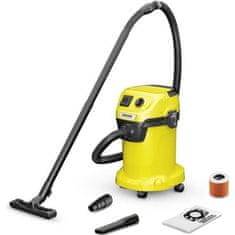 shumee Vysávač na mokré a suché vysávanie KARCHER WD 3 P V-19/4/20 - 19L polypropylénová nádrž - 1000W (prenosná zásuvka)