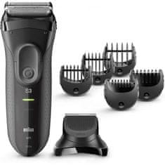 shumee BRAUN SERIES 3 SHAVE & STYLE 3000BT Elektrický holiaci strojček so zastrihávačom fúzov - čierny