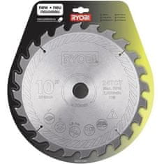 shumee RYOBI tvrdokovový kotúč, 24 zubov, priemer 254 mm, otvor 30 mm