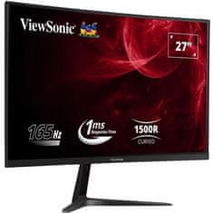 shumee Zakrivená herná obrazovka počítača – VIEWSONIC VX2718-PC-MHD – 27 FHD – panel VA – 1 ms – 165 Hz – HDMI / DisplayPort –