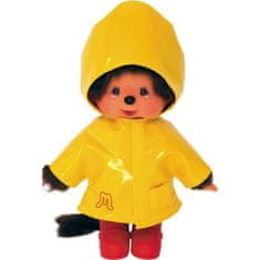 shumee BANDAI Monchhichi - Ikonický pršiplášť 20 cm - Žltý