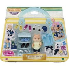 shumee SYLVANIAN FAMILIES Módny a veľký sesterský karamelový kufor pre psa pre deti