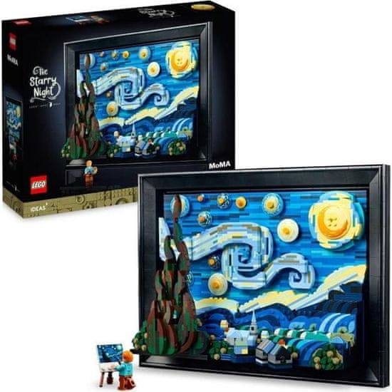 shumee LEGO Ideas 21333 Vincent Van Gogh - Obraz na plátne Hviezdna noc