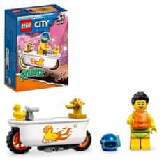 shumee LEGO 60333 City Stuntz Stunt motorka s vaňou, hračka s figúrkami kaskadérov, nápad na darček pre chlapcov a dievčatá