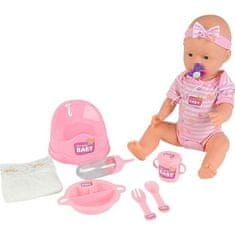 shumee Bábika NEW BORN BABY Pink Baby Bábika 43 cm Pije Pee