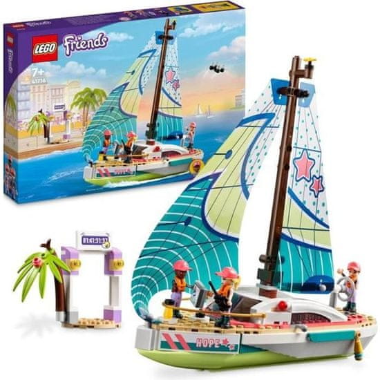 shumee LEGO FRIENDS 41716 Stephanieina hračkárska loď na morskom dobrodružstve s minibábikami