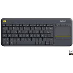 shumee Multimediálna TV klávesnica LOGITECH K400 Plus - AZERTY - Bezdrôtová - Touchpad