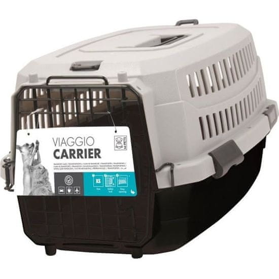 shumee Prepravný kufrík M-PETS Viaggio Carrier S - 58,4x38,7x33cm - Čierno-sivý - Pre psov a mačky