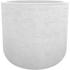 shumee EDA PLASTIQUE - Okrúhly kvetináč 50 cm Graphit'Up - 67 L - Limed white