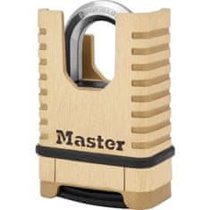 shumee MASTER LOCK Masívny mosadzný visiaci zámok s vysokou úrovňou zabezpečenia [chránený zámok] [kombinácia] M1177EURD