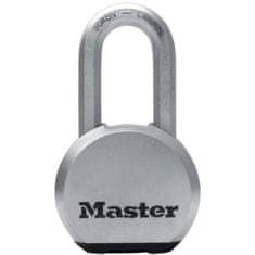 shumee MASTER LOCK Vysoko bezpečnostný visiaci zámok [s kľúčom] [nehrdzavejúca oceľ] [dlhá západka] [vonkajšia] M830EURDLH