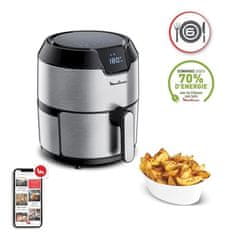 shumee MOULINEX EZ401D10 Easy Fry Digital, bezolejová fritéza, XL objem 4,2 l, dotykový displej, 8 programovateľných menu, automatické vypnutie