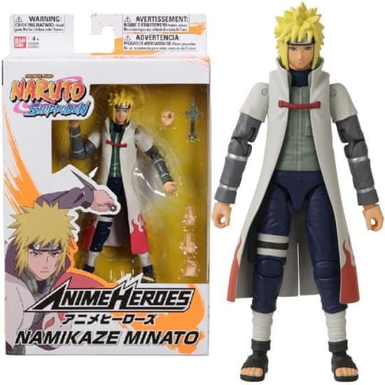 shumee BANDAI Anime Heroes - Naruto Shippuden - Akčná figúrka Anime Heroes 17 cm - Namikaze Minato