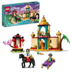 shumee LEGO 43208 Disney Princezná Dobrodružstvá Dzasmine a Mulan, stavebné hračky, minifigúrky-bábiky, figúrky koní a tigra