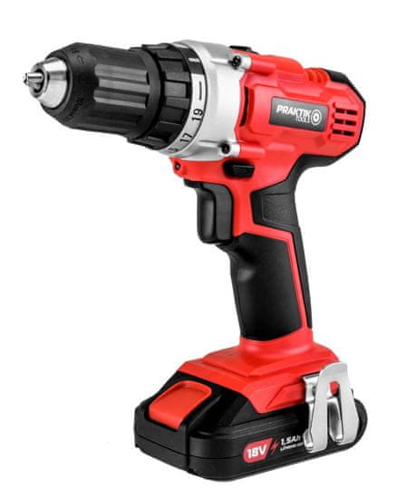 PRAKTIK TOOLS PRAKTIK-TOOLS AKU Vŕtačka 18V + nabíjačka a 2 batérie 1,5Ah Q-LINE FLEXPOWER PT-PTQ018