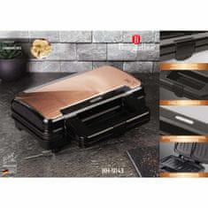 Berlingerhaus Sendvičovač s nepriľnavým povrchom 900 W Rosegold Metallic Line BH-9143