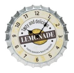 SEGNALE Hodiny nástenné dizajnové kov 35 cm LEMONADE KO-Y36200690lemo