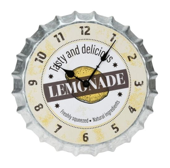 SEGNALE Hodiny nástenné designové kov 35 cm LEMONADE KO-Y36200690lemo