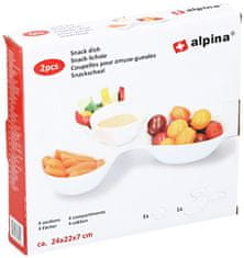 Alpina Servírovacia tácka na pochutiny a miska na dipED-218490