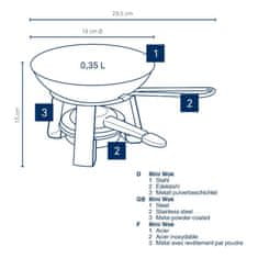 Kela Wok mini Joy oceľ čierny 15,0cm 18,0cm 0,35 KL-10059