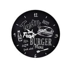 SEGNALE Hodiny nástenné dekoratívne 50 cm BURGER KO-Y36901090burg