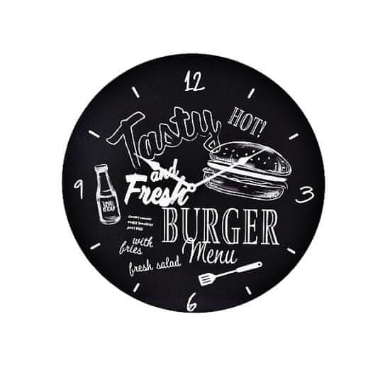 SEGNALE Hodiny nástenné dekoratívne 50 cm BURGER KO-Y36901090burg