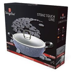 Berlingerhaus Pekáč guľatý s mramorovým povrchom s pokrievkou 28 cm Gray Stone Touch Line BH-1158