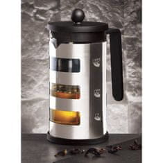 Berlingerhaus Kanvica na čaj a kávu french press 600 ml Black Silver Collection BH-7806