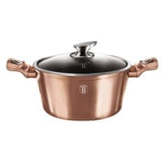 Berlingerhaus Kastról s mramorovým povrchom a pokrievkou 30 cm Rosegold Metallic Line BH-6194