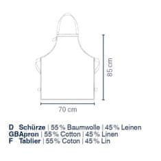 Kela Zástera Puro 55% bavlna/45% ľan šedá 85,0x70,0 cm KL-12802