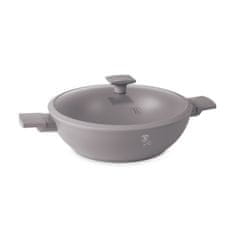 Panvica WOK s titánovým povrchom a pokrievkou 30 cm Taupe Collection BH-8095